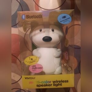 Vivitar Multi-Color Bluetooth Wireless Rascally Racoon Speaker Light